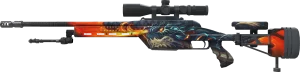 StatTrak™ SSG 08 | Dragonfire (Minimal Wear)