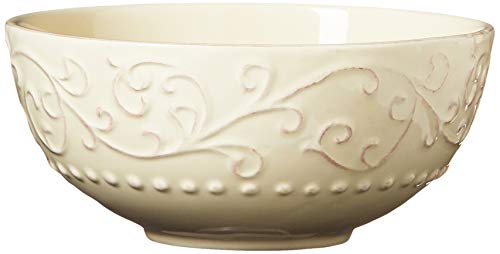 Bianca Casual Round Dinnerware Set – 16-Piece Stoneware Party Collection w/ 4 Dinner Salad Plates, 4 Bowls & 4 Mugs – Unique