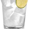 Set of 6 Clear Glass 20 Oz Curved Drinking Glassware Beverage Tumblers