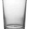 Set of 6 Clear Glass 20 Oz Curved Drinking Glassware Beverage Tumblers