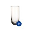 La Divina Longdrink Glass, Set of 4, Tall Glass for Water/Cocktails, 14.75 oz, Crystal