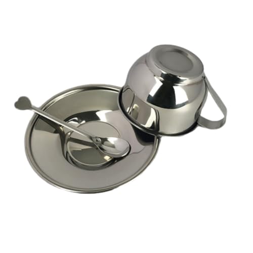 8 Packs Stainless Steel Coffee Cups 5.75 Oz Coffee Mugs with Spoon and Saucer Espresso Cups Cups Mugs for Coffee, Latte,Tea,