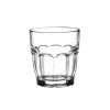Rock Bar 7.25 oz. Juice Stackable Tempered Beverage Glasses for Cold Drinks, Water, and Cocktails, Set of 6, Clear