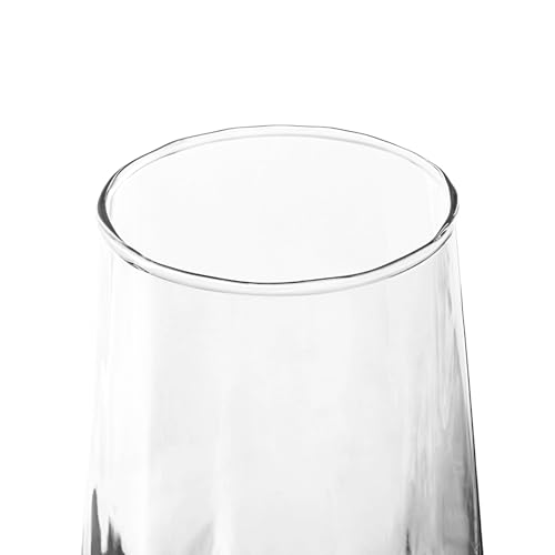 Tall Drinking Glasses - Water Glasses Set of 6-18 oz Highball Glass for Juice Macha - Cups for Kitchen, Dishwasher Safe