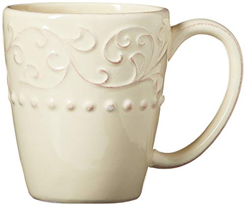 Bianca Casual Round Dinnerware Set – 16-Piece Stoneware Party Collection w/ 4 Dinner Salad Plates, 4 Bowls & 4 Mugs – Unique