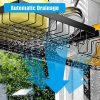 ［2-Tier 4 Baskets］Over The Sink Dish Drying Rack, 24.8"-35.4", Large Sink Rack for Kitchen, Extensible and Adjustable, Saving