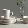 Albie 32-Piece Dinnerware Set Stoneware, White Speckled