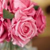 Artificial Flowers with Vase, Silk Rose Artificial Flowers Table Centerpieces with Faux Water for Home Decoration Fake Roses