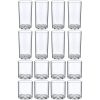 - Liberty - 12-Ounce and 16-Ounce Plastic Tumblers (Set of 16), Plastic Drinking Glasses, All-Clear Reusable Plastic Cups,