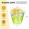 200 Pack 9 oz Clear Plastic Cups for Party, Disposable Clear Cup, Disposable Cups, Wine Glasses Cups, Plastic Cocktail Glasses