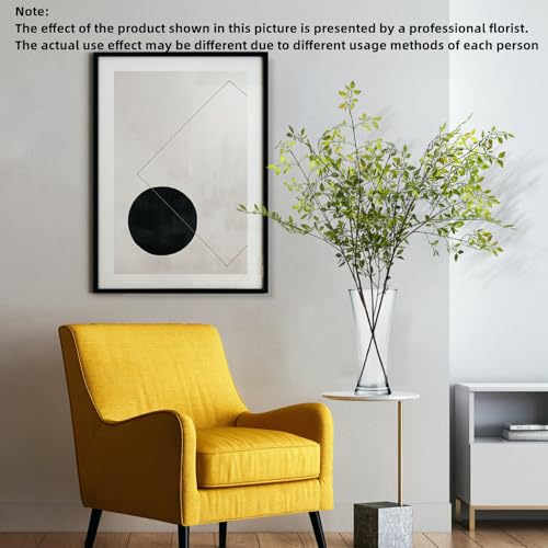 Artificial Plants,4PCS 43.3" Green Nandina Faux Branches for Vase,Faux Greenry Stems Fake Plants for Shop Garden Office Home