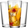 Home Essentials Drinking Glass Set - 10 Highball Glass Cups, 16 Oz. Basic Water Glasses, Beer, Juice, Cocktails, Wine, Iced Tea,
