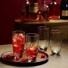Highball Glasses Set Of 4, 16 Oz. Drinking Glasses, Unique Water Glass Cups For Juice, Cocktails, Soda, Heavy Bottom Tumbler