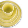 Elena Stoneware 16-Piece Round Dinnerware Set, Yellow, 16 Piece - Service For 4