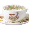 T97285A/4660-2 Milk Tea Cup & Saucer, 11.8 fl oz (325 cc), My Neighbor Totoro, Dandelion, Microwave Safe, 1 Guest, Bone China