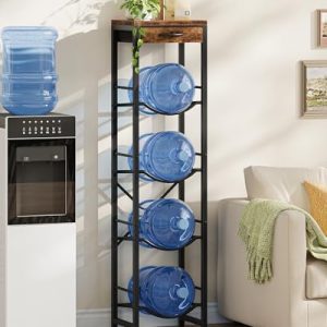 5-Gallon Water Jug Holder, Water Bottle Holder, 4-Tier Kettle Storage Shelf with Drawer, Water Dispenser Replacement Parts, for