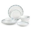 Regal Dinnerware Set of 18 pieces, Service for 6, Chip & Scratch Resistant, Lightweight Round Plates and Bowls Set, Microwave &