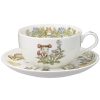 T97285A/4660-2 Milk Tea Cup & Saucer, 11.8 fl oz (325 cc), My Neighbor Totoro, Dandelion, Microwave Safe, 1 Guest, Bone China