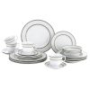 Lorren Home Trends Sirena Dinner Set, Silver