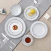 Lorren Home Trends Sirena Dinner Set, Silver