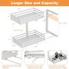 Under Sink Organizer, Pull Out Cabinet Organizers, Slide Sink Steel Shelf Cabinet Storage Shelves, Under Sink Storage for