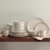 Chateau Cream 16-Piece Stoneware Dinnerware Set, Service for 4, Off White