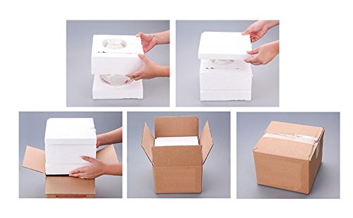 ® White Porcelain 5OZ- Tea Cup and Saucer Coffee Cup Set with Saucer and Spoon, Set of 6 (6 Tea Cup Set With Bracket)