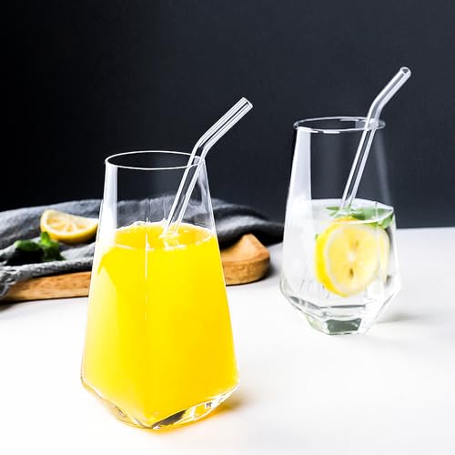 Tall Drinking Glasses - Water Glasses Set of 6-18 oz Highball Glass for Juice Macha - Cups for Kitchen, Dishwasher Safe