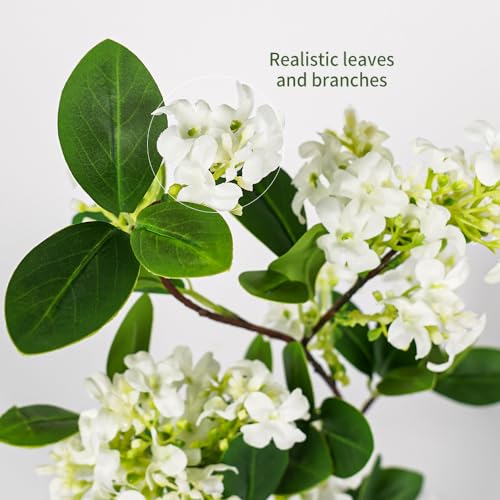 Artificial Plants,6PCS 32" Green Faux Branches for Vase Faux Greenery Stems,Artificial Plants Fake Plants for Shop Garden Office