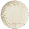 Bianca Casual Round Dinnerware Set – 16-Piece Stoneware Party Collection w/ 4 Dinner Salad Plates, 4 Bowls & 4 Mugs – Unique