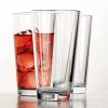 Drinking Glasses Set of 6 Highball Glass Cups 15.7 Oz Premium, Sleek, Collins Cooler Glassware. For your Bara, Water, Beer,
