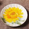 Ceramic Teacup Sunflower Vintage Chintz Porcelain Coffee Mug Tea Cup with Saucer