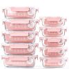 [10 Pack] Glass Meal Prep Containers, Food Storage Containers with Lids Airtight, Glass Lunch Boxes, Microwave, Oven, Freezer