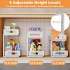 Under Sink Organizer, Pull Out Cabinet Organizers, Slide Sink Steel Shelf Cabinet Storage Shelves, Under Sink Storage for