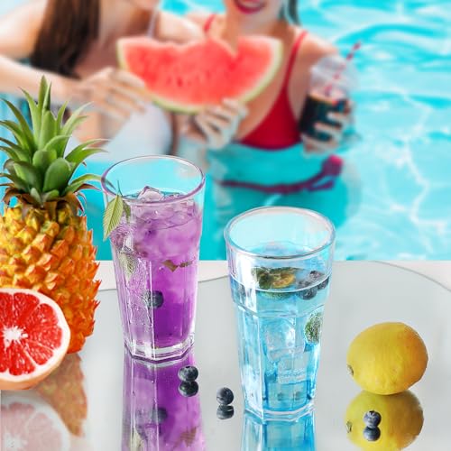 Highball Drinking Glasses Set of 9, Water Glasses 16 oz,Iced Tea Glasses for Water, Juice,