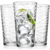 Drinking Glasses Set of 10 Highball Glass Cups, 17 Oz Cooler Glassware. Home and Bar Everyday Basic Drinkware Elegant Kitchen