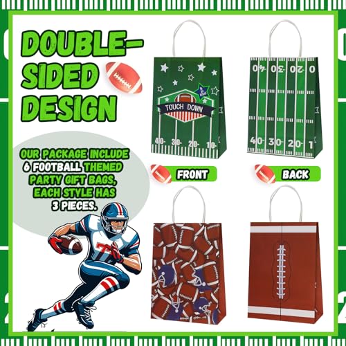 20 Pcs 13.5 oz Football Drinking Glasses Christmas Gift Bag Set with Lids and Straws Birthday Party Can Shaped Cups Glass Cups