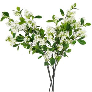 Artificial Plants,6PCS 32" Green Faux Branches for Vase Faux Greenery Stems,Artificial Plants Fake Plants for Shop Garden Office