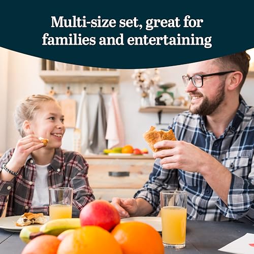 Province Tumbler and Rocks Glass Set, Elegant Drinkware Glasses Set, Tall Drinking Glasses with Modern Lines, Dishwasher Safe