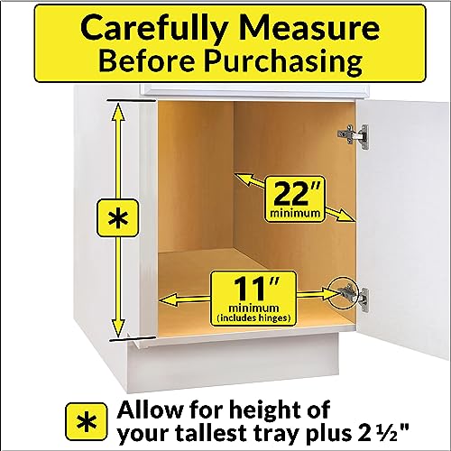 ® Pull Out Cutting Board, Cookie Sheet, and Baking Pan Organizer Rack - Lifetime Ltd. Warranty - Slide Out Kitchen Cabinet