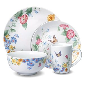 5184213 Annabelle Dinnerware Set, 16 Piece, Multicolored