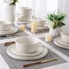 Stoneware Dinnerware Sets for 6,Reactive Ceramic Plates and Bowls Set,Highly Chip and Crack Resistant | Dishwasher & Microwave